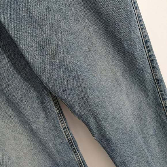 Levis VTG Loose Fit 545 Jeans 34x34 Gold Tab High Rise Denim 100% Cotton Blue - Picture 6 of 12